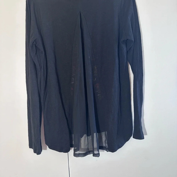 Lucky brand Embroidered sheer back long sleeve top size M - Picture 8 of 14